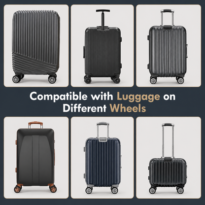[8 PCS SET] Silicone Suitcase Wheel Cover Protectors