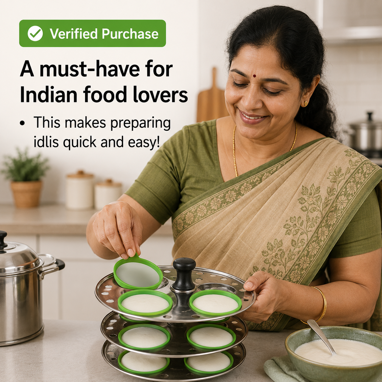 Premium Silicone Idli Maker Cups Food Grade Non-Stick Moulds