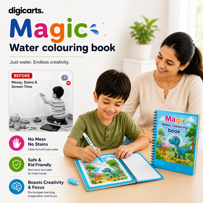 Magic Water Adventure Book with Refillable Pens [BUY 1 GET 3 FREE]
