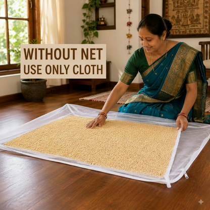 FreshShield™ Premium Food Drying Cloth with Protective Mesh Cover